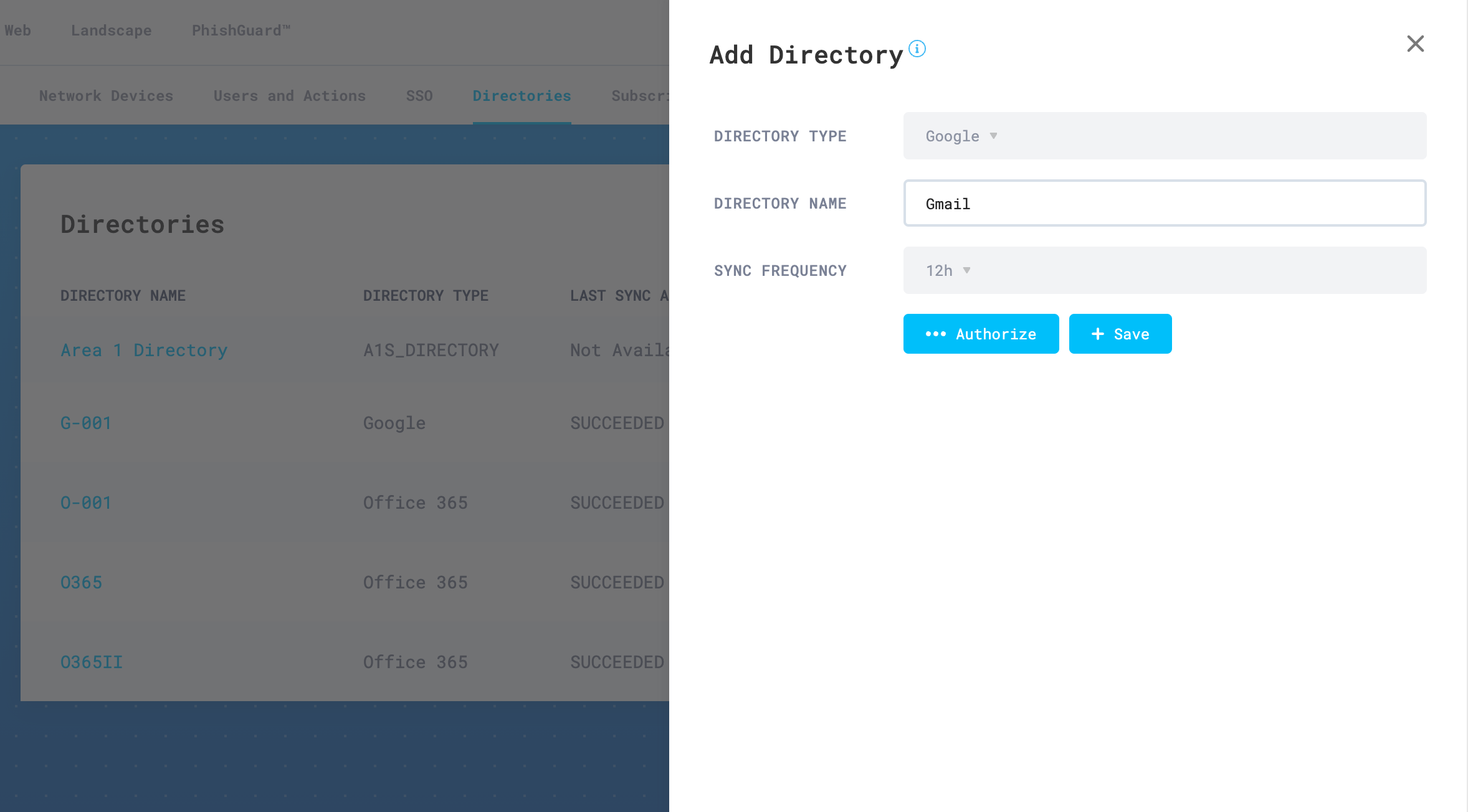 Add the appropriate details to the configuration panel
